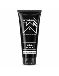 W_Style Gel Black Extrastrong - Gel Nero Coprente a Tenuta Extra Forte (250ml)